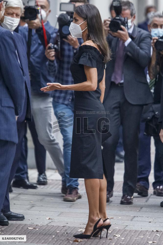 Queen Letizia Arrives At Retina Eco Awards - Madrid