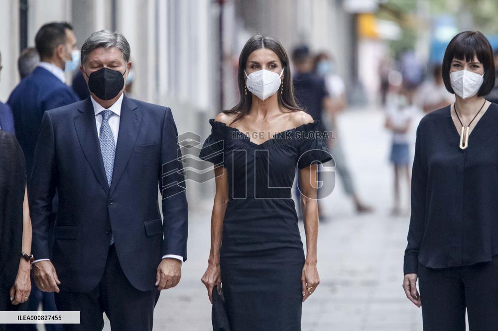 Queen Letizia Arrives At Retina Eco Awards - Madrid