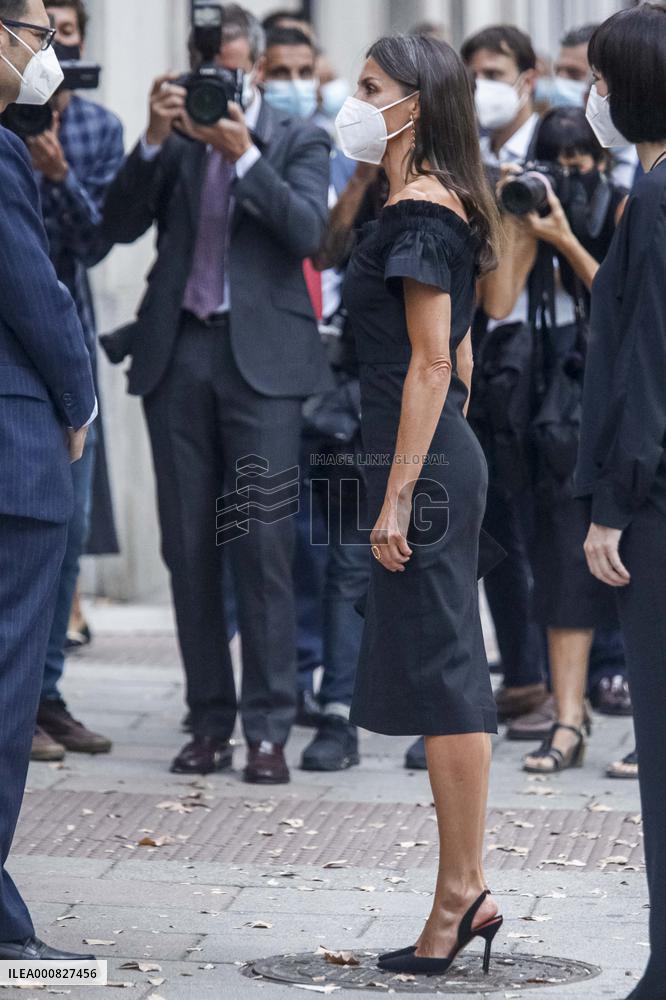 Queen Letizia Arrives At Retina Eco Awards - Madrid