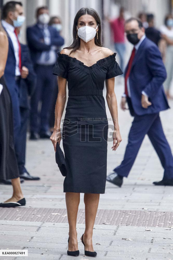 Queen Letizia Arrives At Retina Eco Awards - Madrid