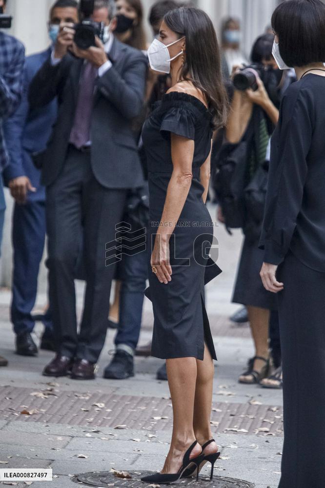 Queen Letizia Arrives At Retina Eco Awards - Madrid