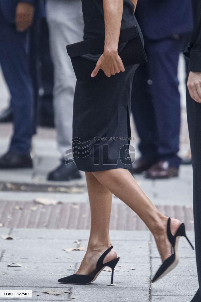 Queen Letizia Arrives At Retina Eco Awards - Madrid