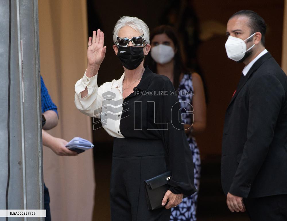 78th Mostra - Jamie Lee Curtis Arrives At Casino Palace
