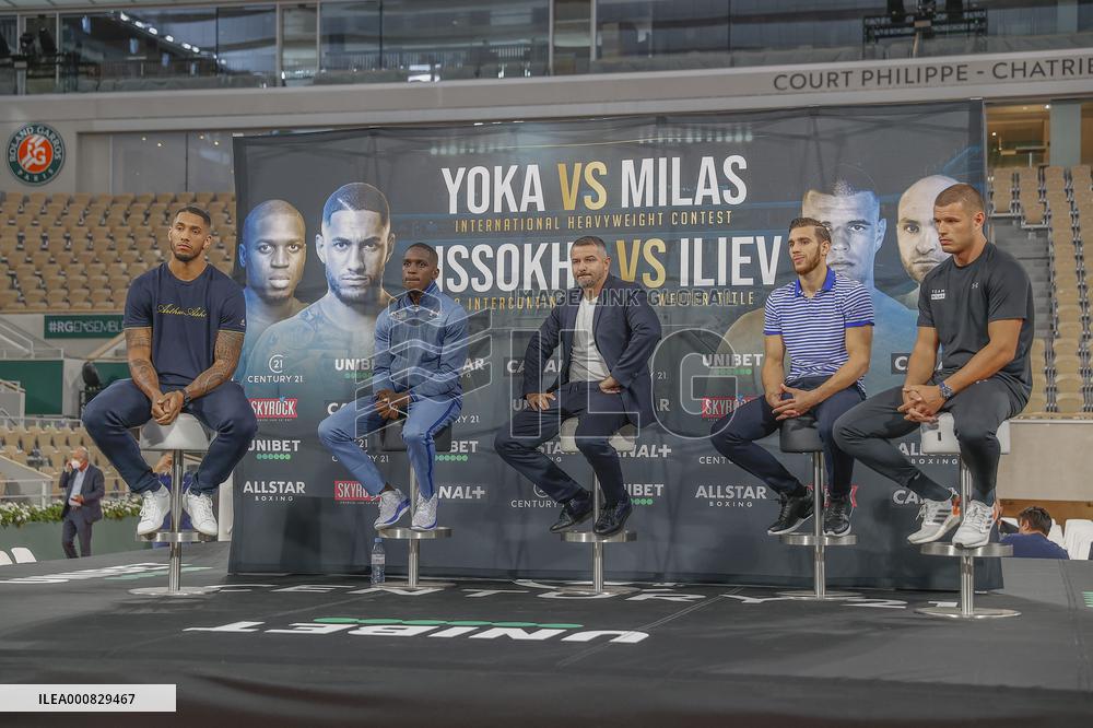 Official Weigh-In Event Press Conference - Tony Yoka And Petar Milas