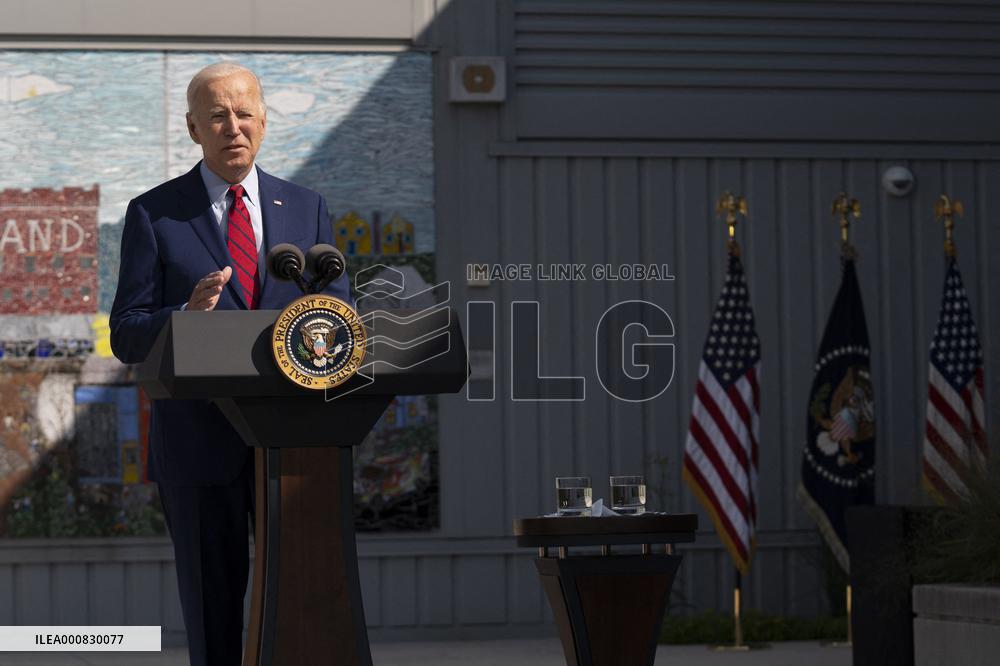President Biden and First Lady Jill Biden Visit School