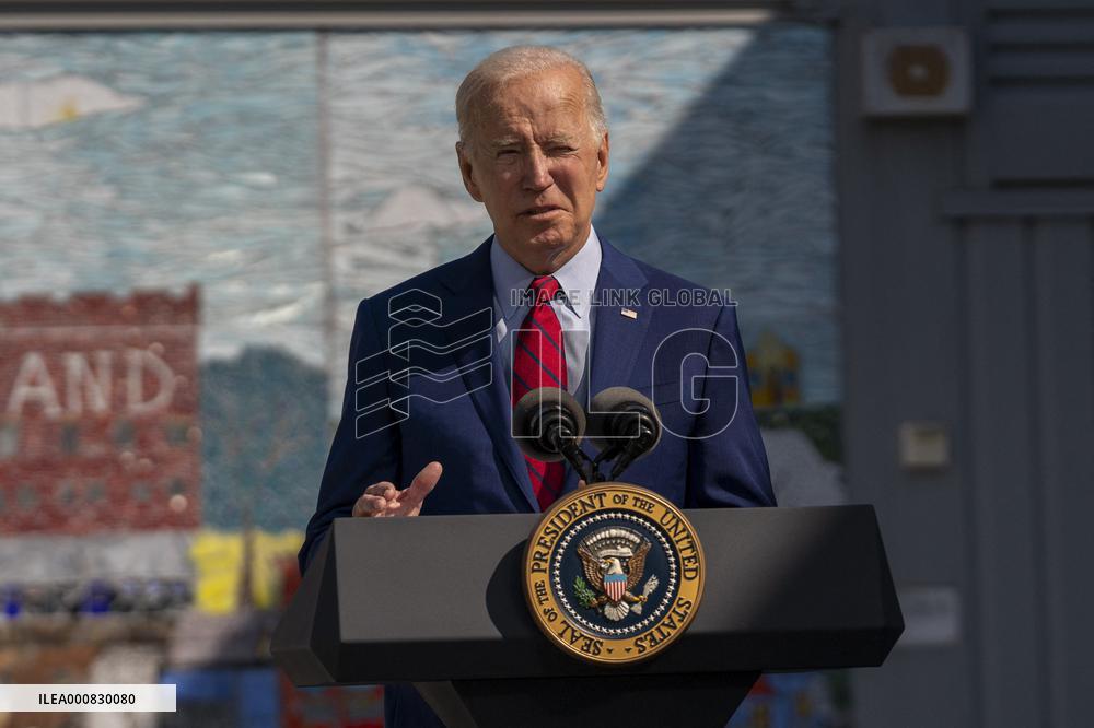President Biden and First Lady Jill Biden Visit School