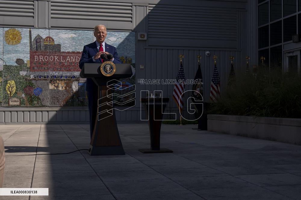 President Biden and First Lady Jill Biden Visit School