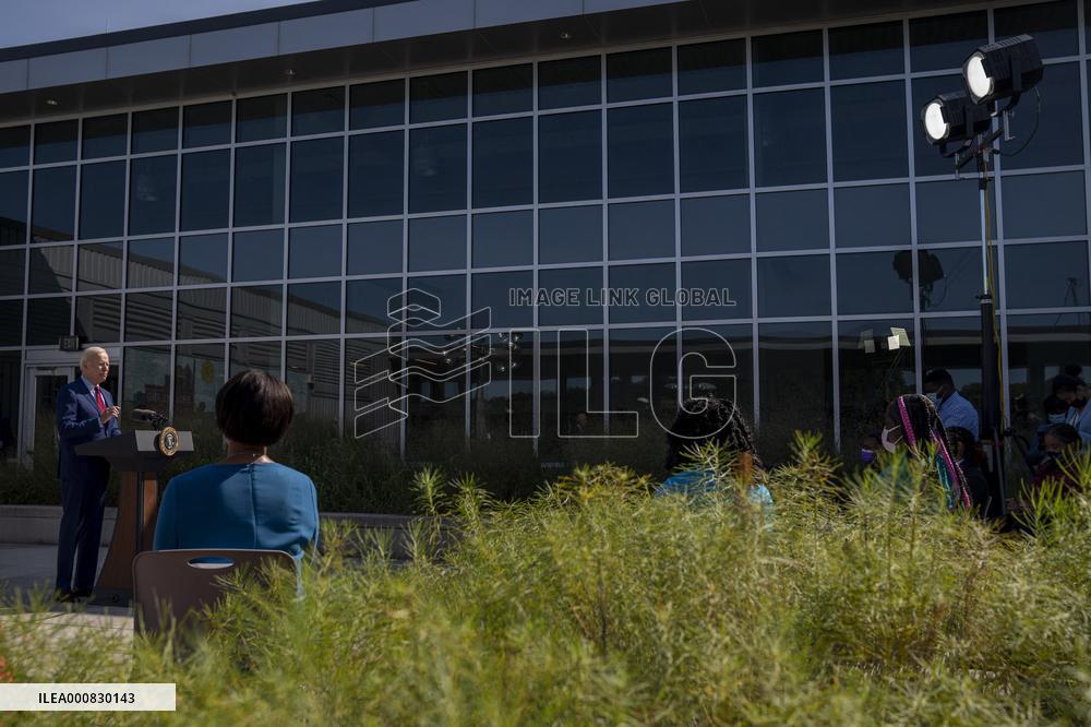 President Biden and First Lady Jill Biden Visit School