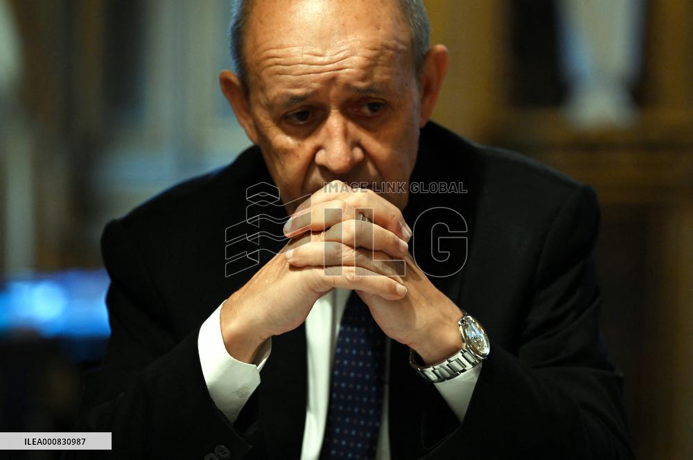 Jean-Yves Le Drian Portrait - Paris