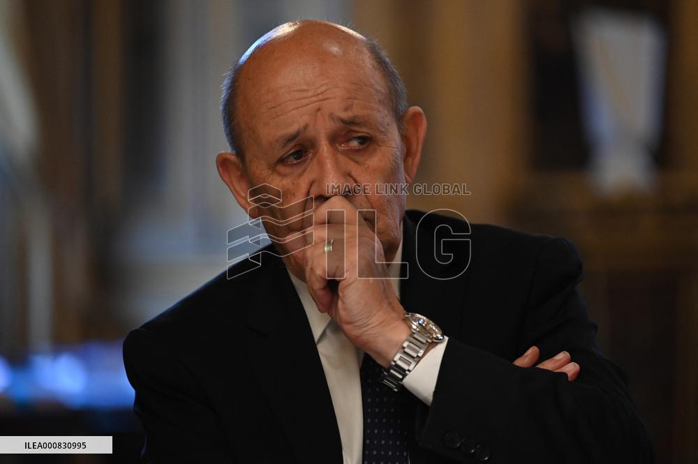 Jean-Yves Le Drian Portrait - Paris