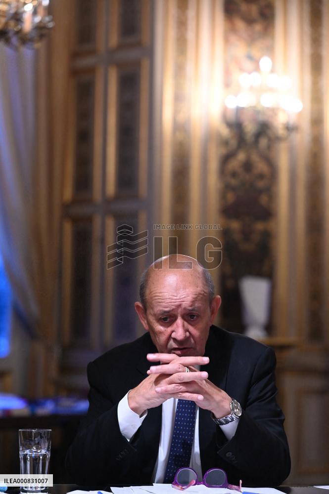 Jean-Yves Le Drian Portrait - Paris