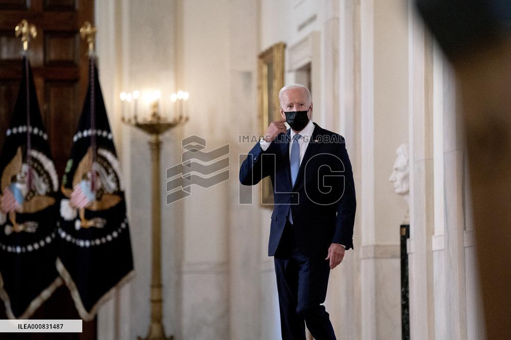 President Biden Delivers Remarks On Ending War In Afghanistan