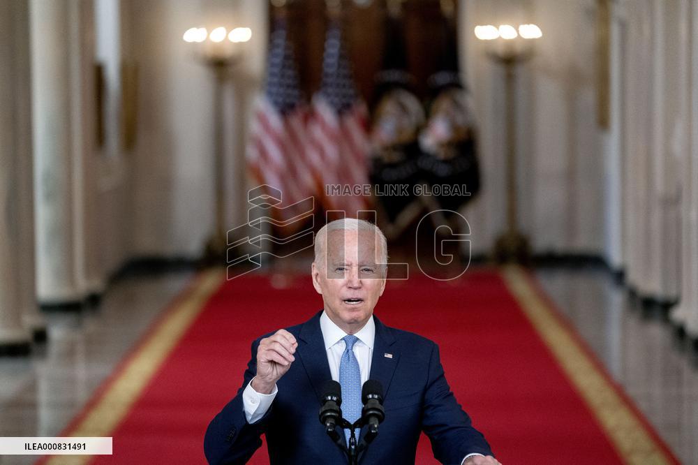 President Biden Delivers Remarks On Ending War In Afghanistan