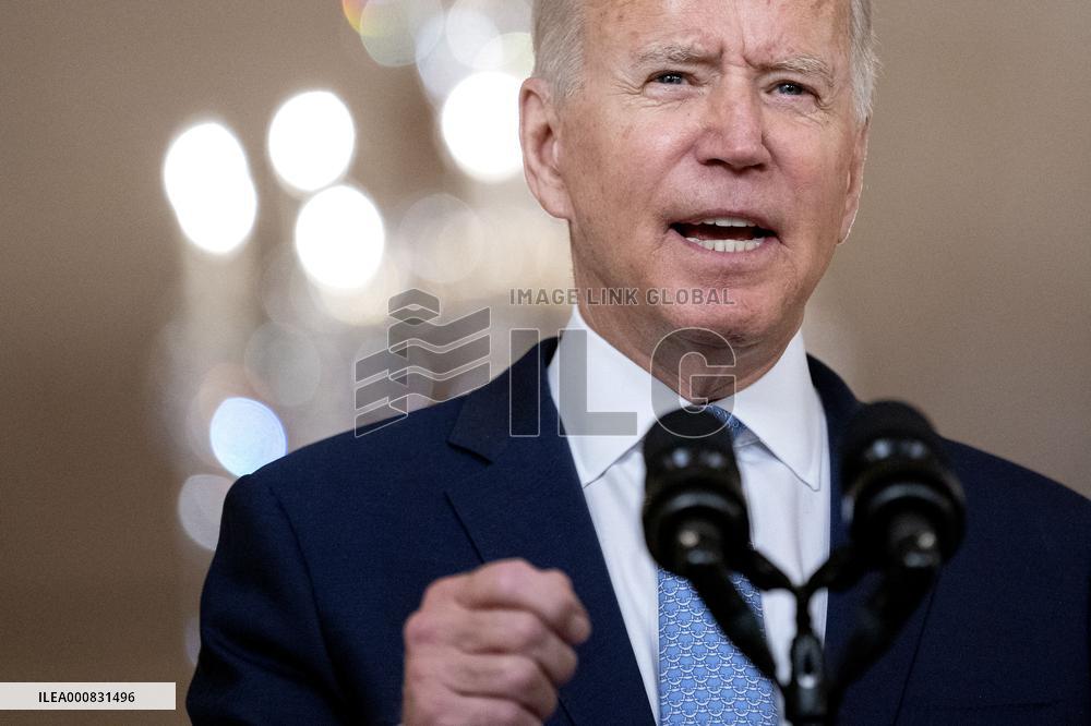 President Biden Delivers Remarks On Ending War In Afghanistan