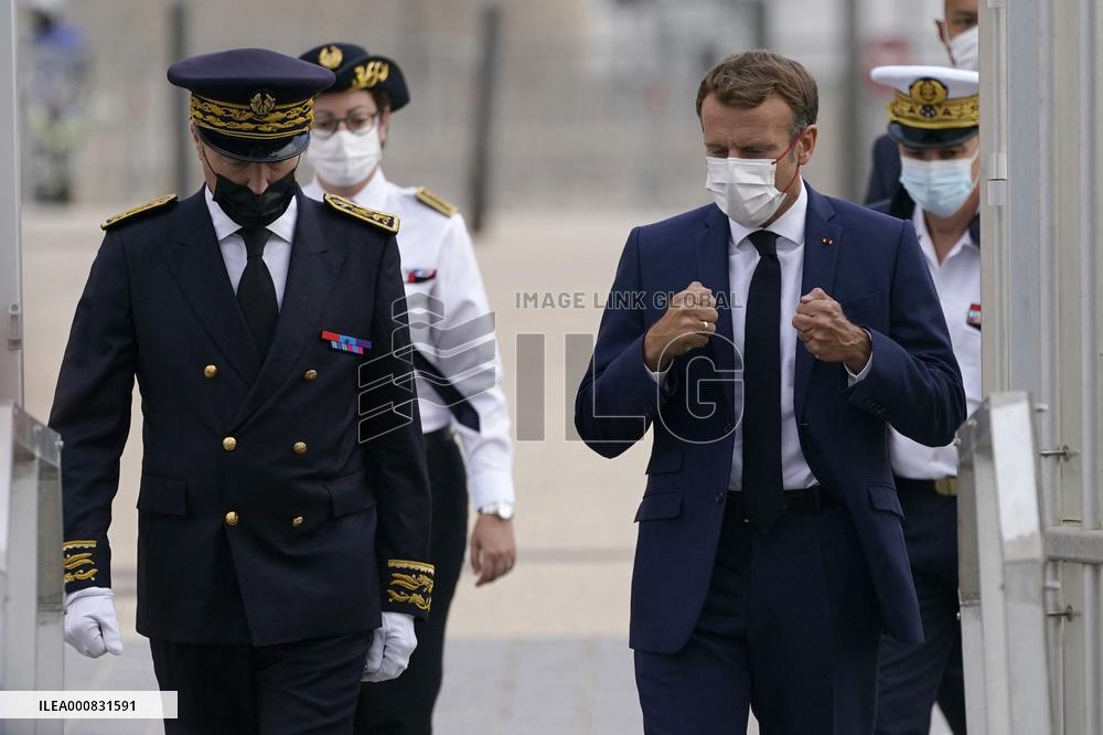 President Macron Heads To The Calanques National Park - Marseille