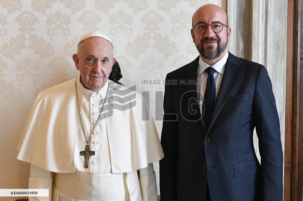 Pope Francis Meets Charles Michel - Vatican