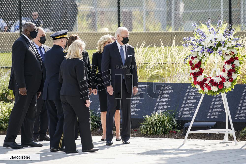 Joe Biden at Pentagon 9/11 ceremony - Washington