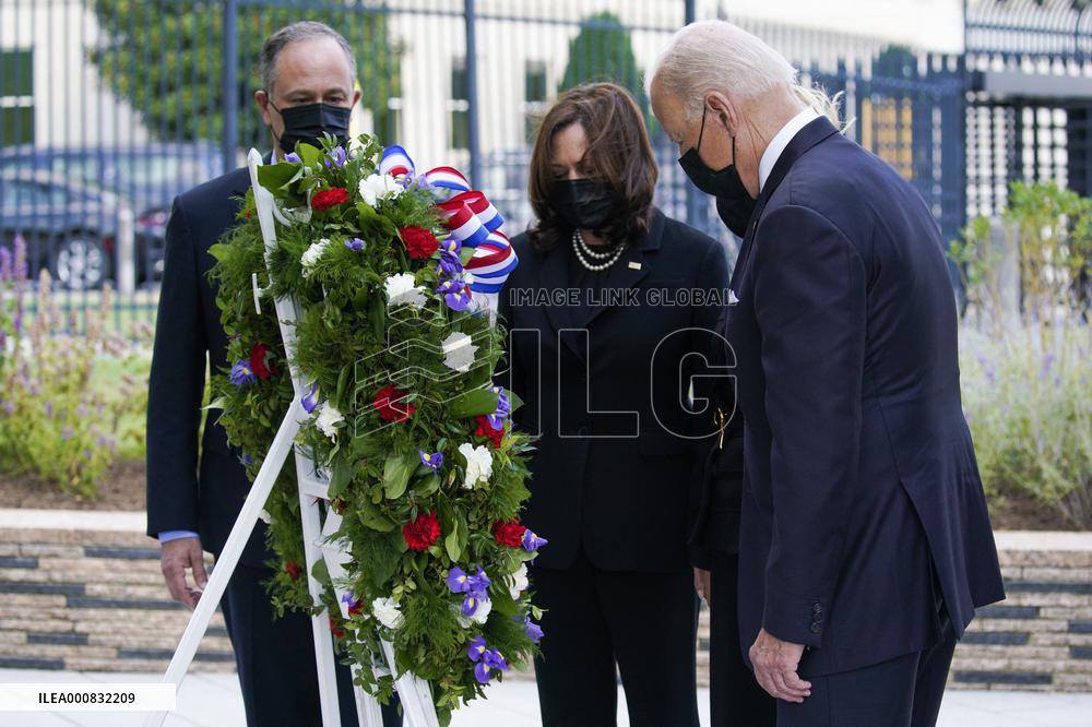 Joe Biden at Pentagon 9/11 ceremony - Washington