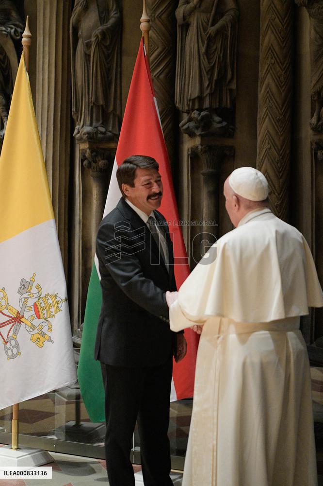 Pope Francis Meets With Viktor Orban - Budapest
