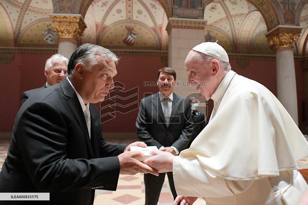 Pope Francis Meets With Viktor Orban - Budapest
