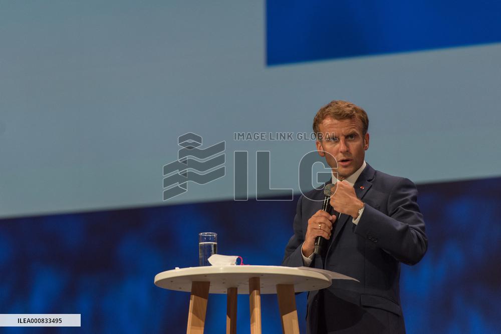 President Macron At Sea Economy Meeting - Nice
