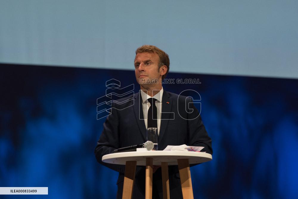 President Macron At Sea Economy Meeting - Nice