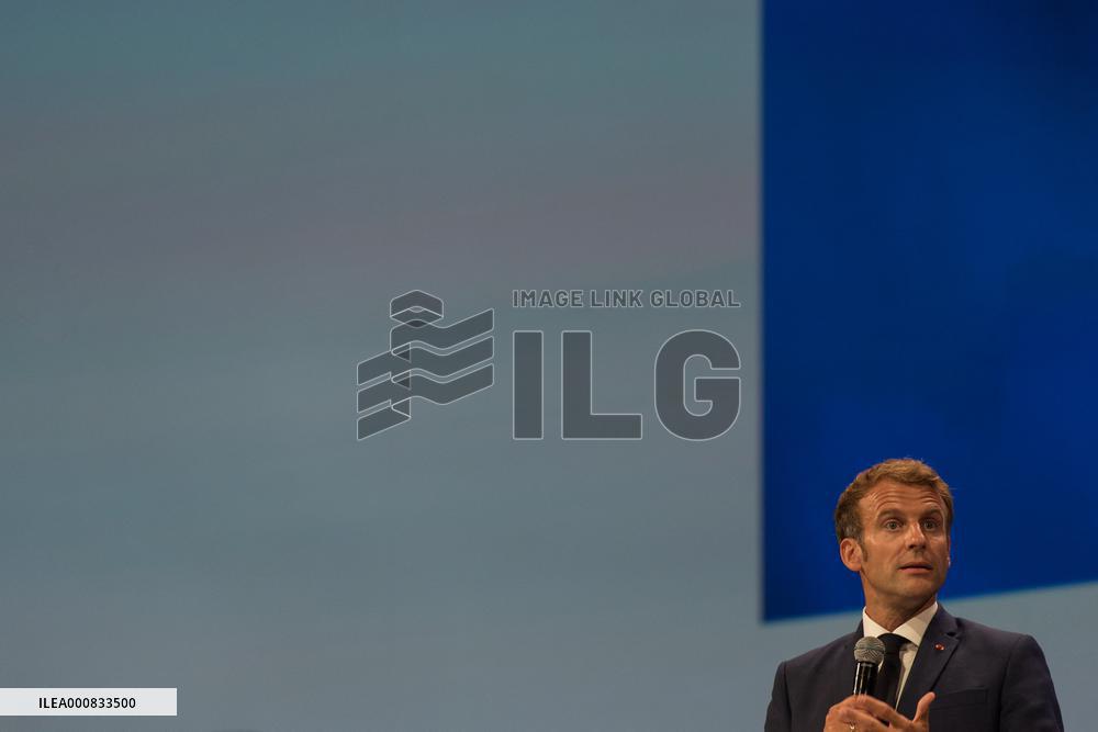 President Macron At Sea Economy Meeting - Nice