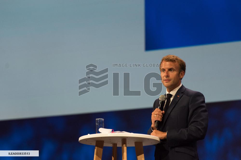 President Macron At Sea Economy Meeting - Nice