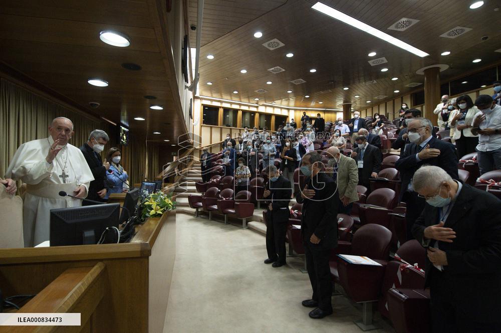 Pope Francis During Audience - Vatican