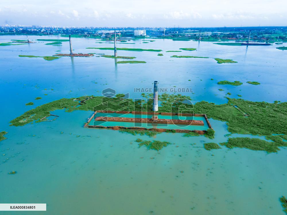 Brick Factories Flooded Due To Heavy Rains - Bangladesh