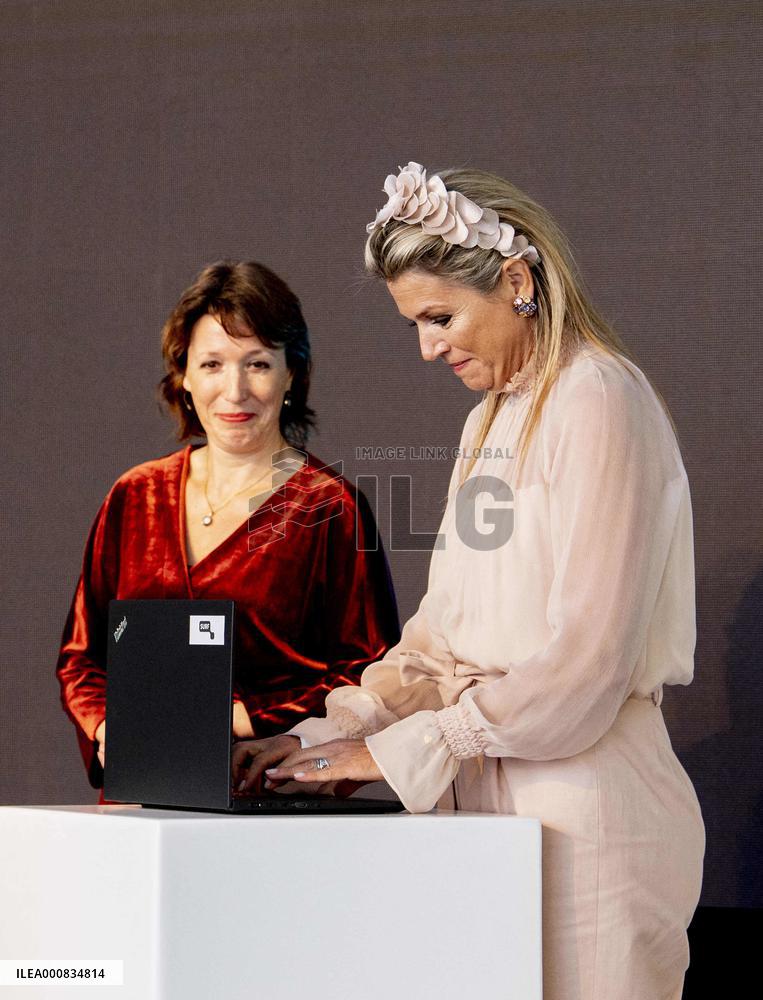 Queen Maxima At Opening National Supercomputer Snellius - Amsterdam