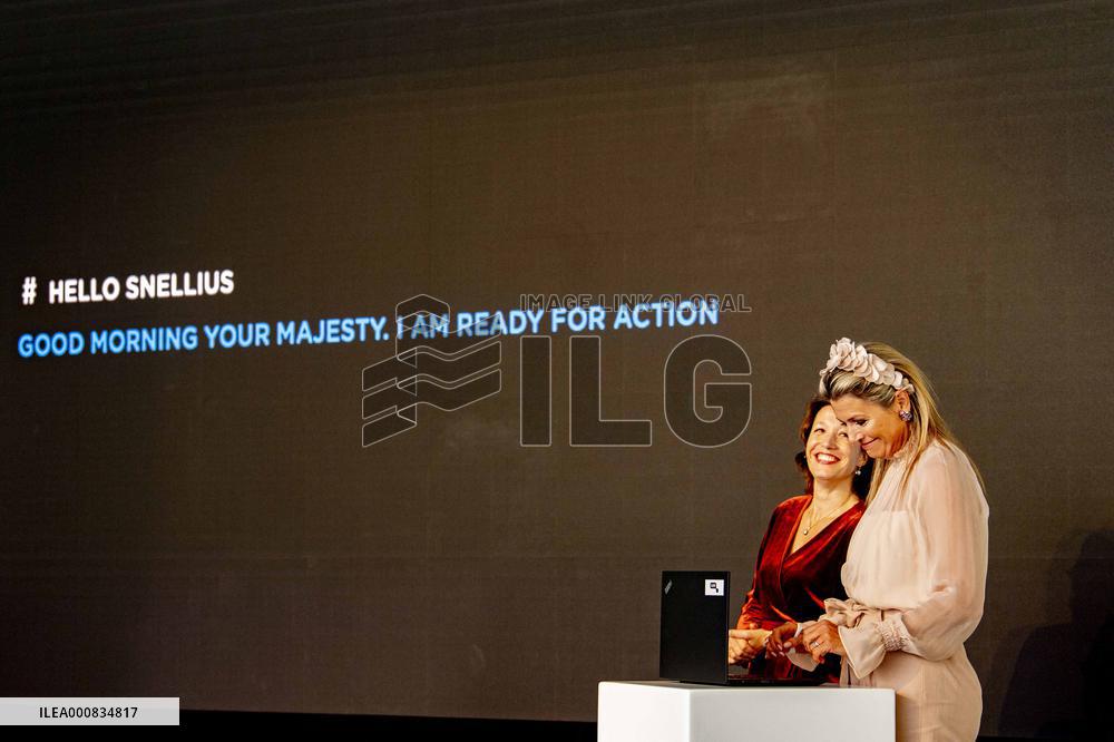 Queen Maxima At Opening National Supercomputer Snellius - Amsterdam
