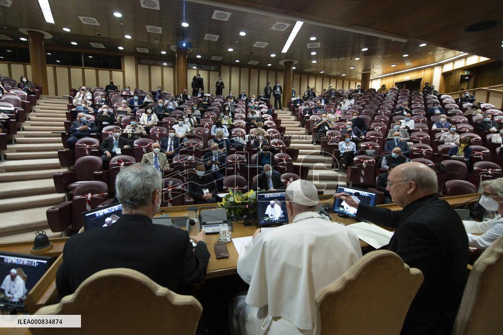 Pope Francis During Audience - Vatican