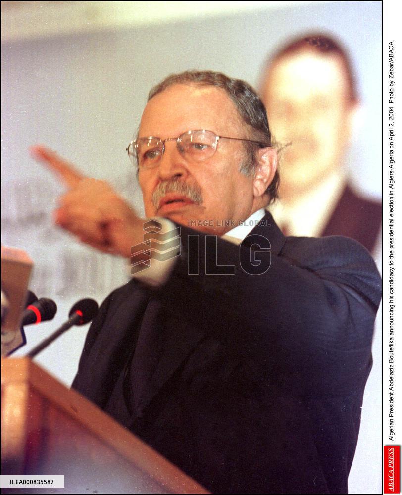 Newly-elected Algerian President Bouteflika