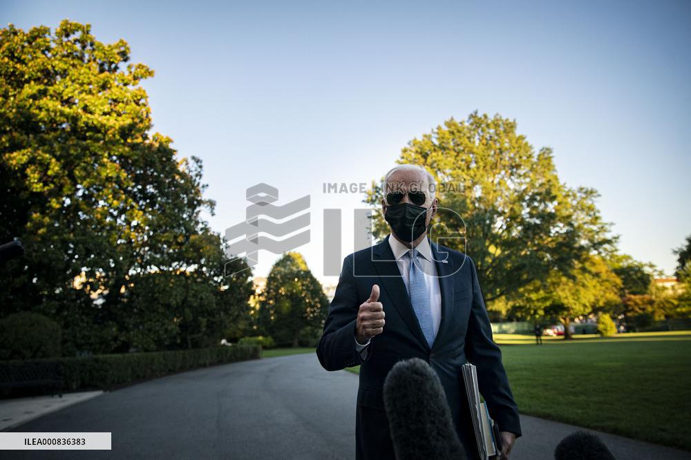 President Biden Departs The White House - Washington