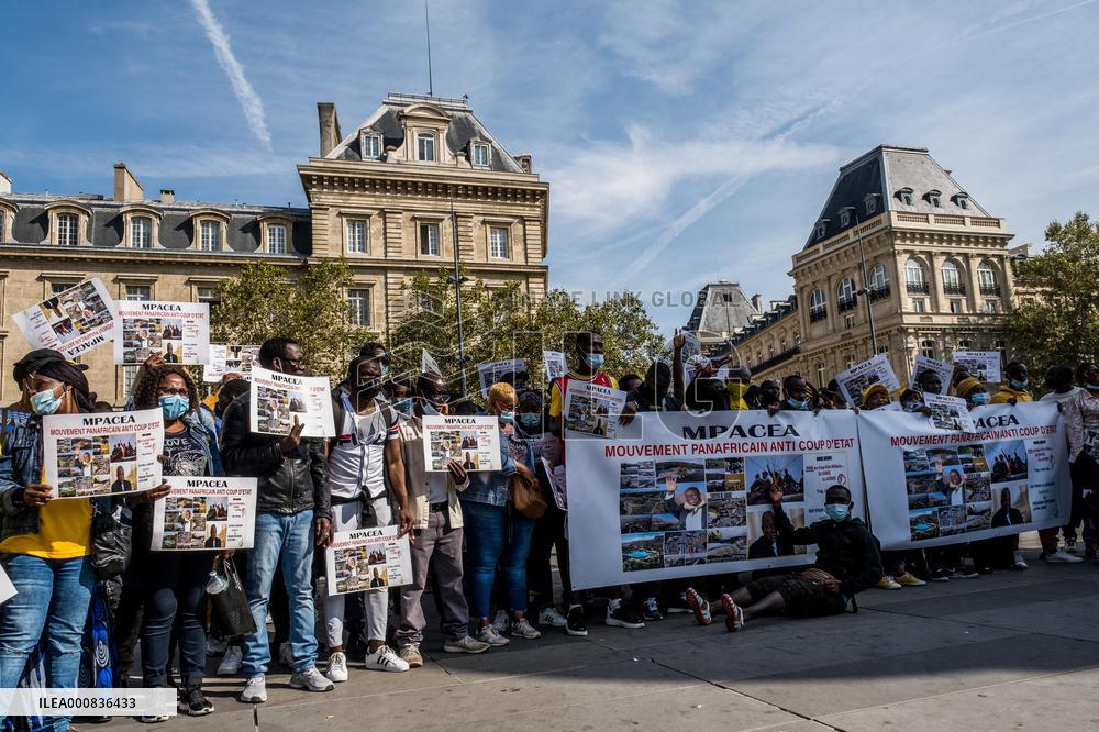 Demonstration in support of Alpha Condé - Paris