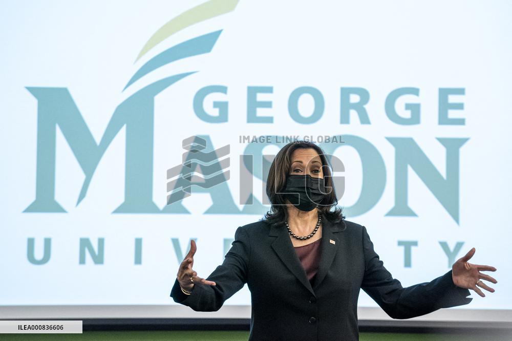 Harris Visits George Mason University for National Voter Registration Day