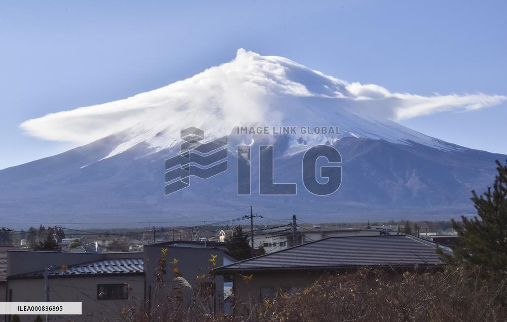 Cloud cap over Mt. Fuji