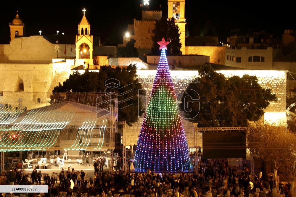 Christmas tree in Bethlehem