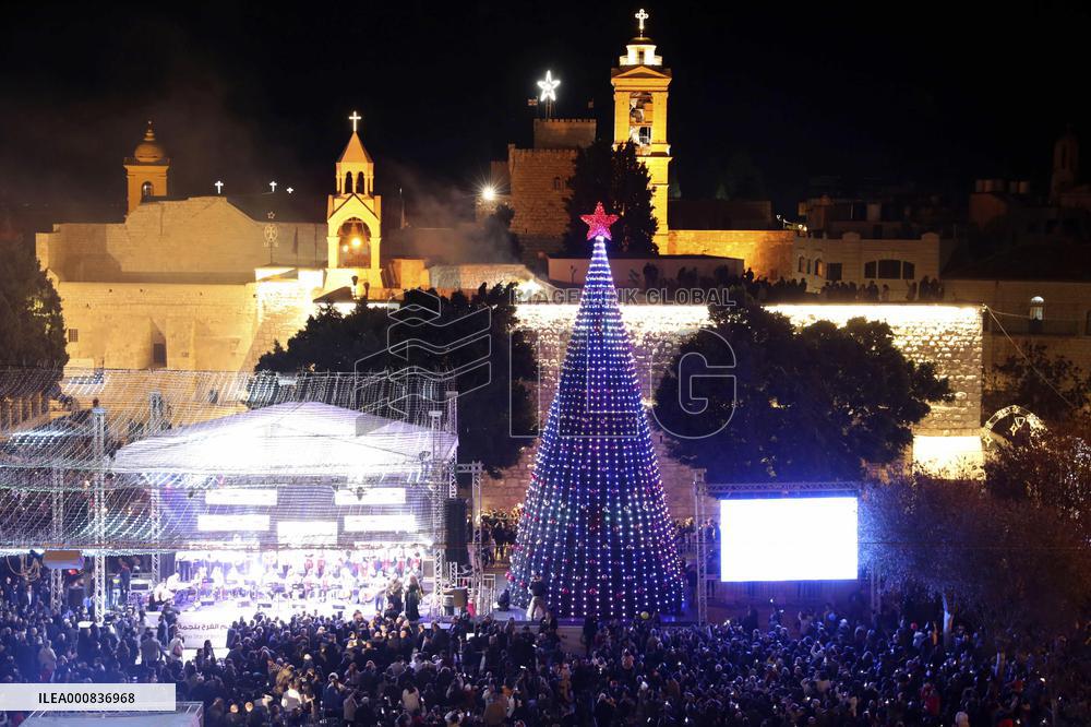 Christmas tree in Bethlehem