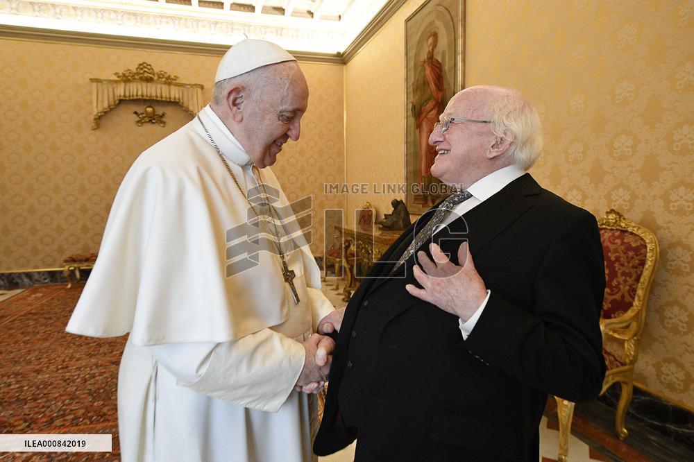 Pope Francis Meets Ireland's President Higgins - Vatican