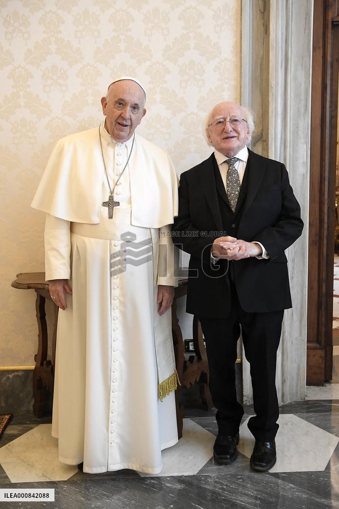 Pope Francis Meets Ireland's President Higgins - Vatican