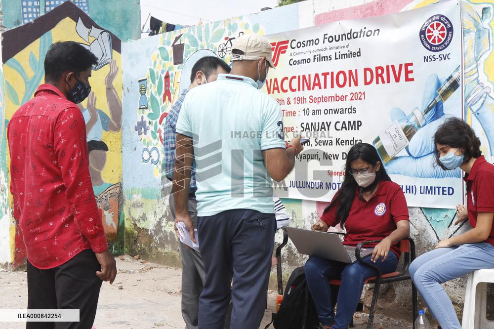 Vaccination drive in New Delhi - India
