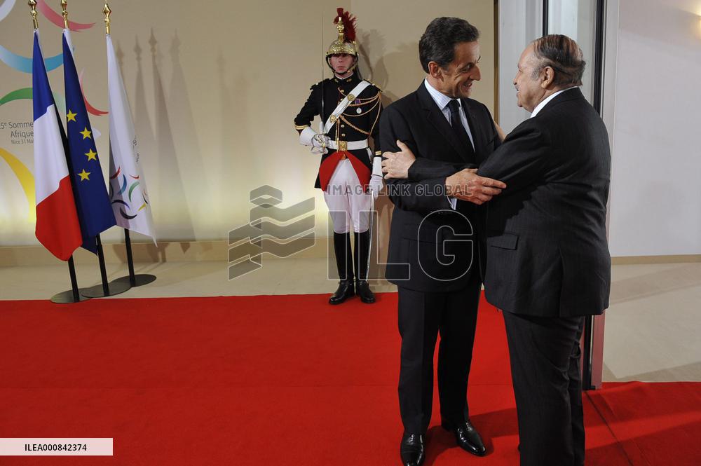 Nicolas Sarkozy attends the 25th Africa-France Summit in Nice