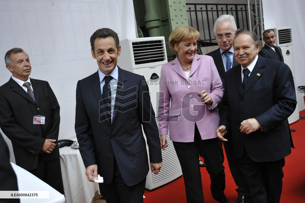 EXCLUSIVE. Nicolas Sarkozy during Paris' Union for the Mediterranean founding summit