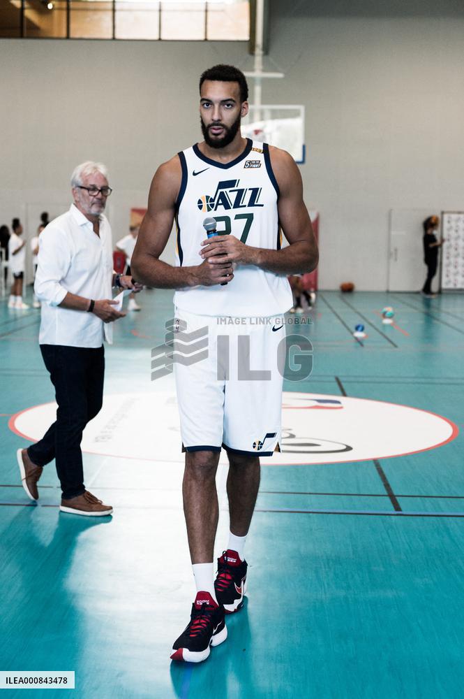 Rudy Gobert at YOP event  - Paris