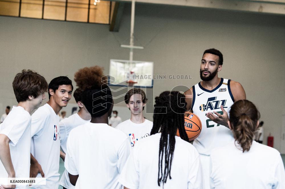 Rudy Gobert at YOP event  - Paris