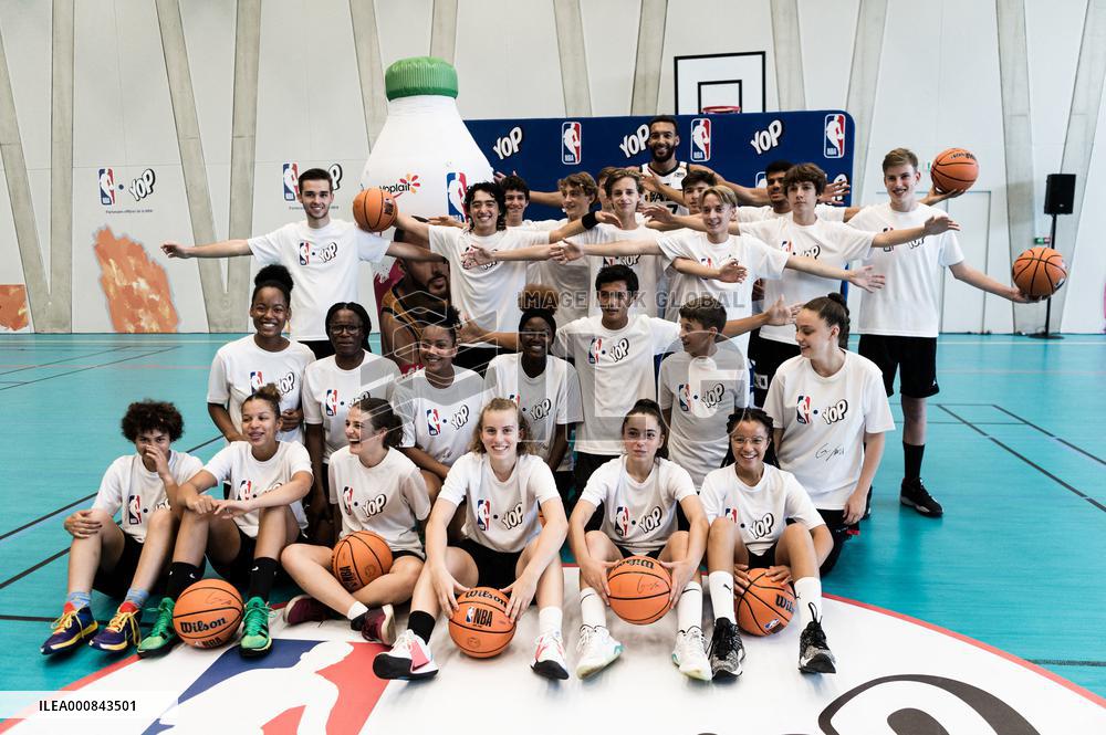 Rudy Gobert at YOP event  - Paris