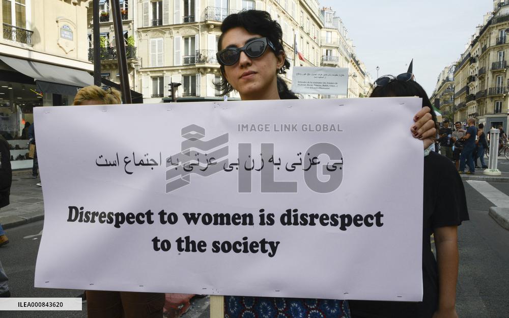 Protest in support of Afghan women - Paris