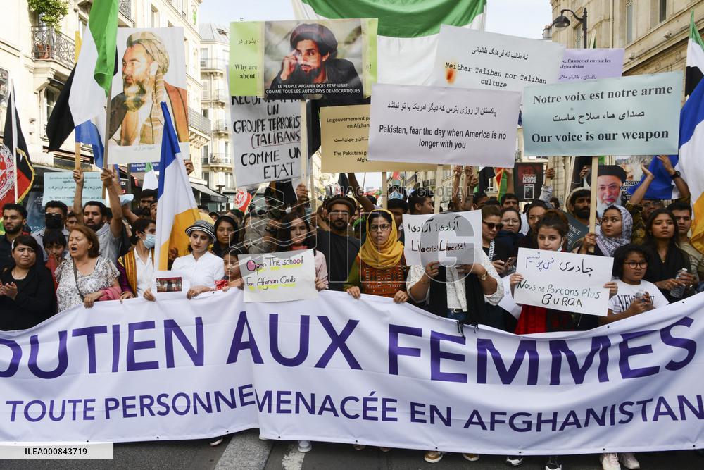 Protest in support of Afghan women - Paris